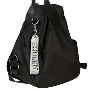 ** Rhinestone Queen Bracelet Keychain Key Ring Purse Bag Backpack